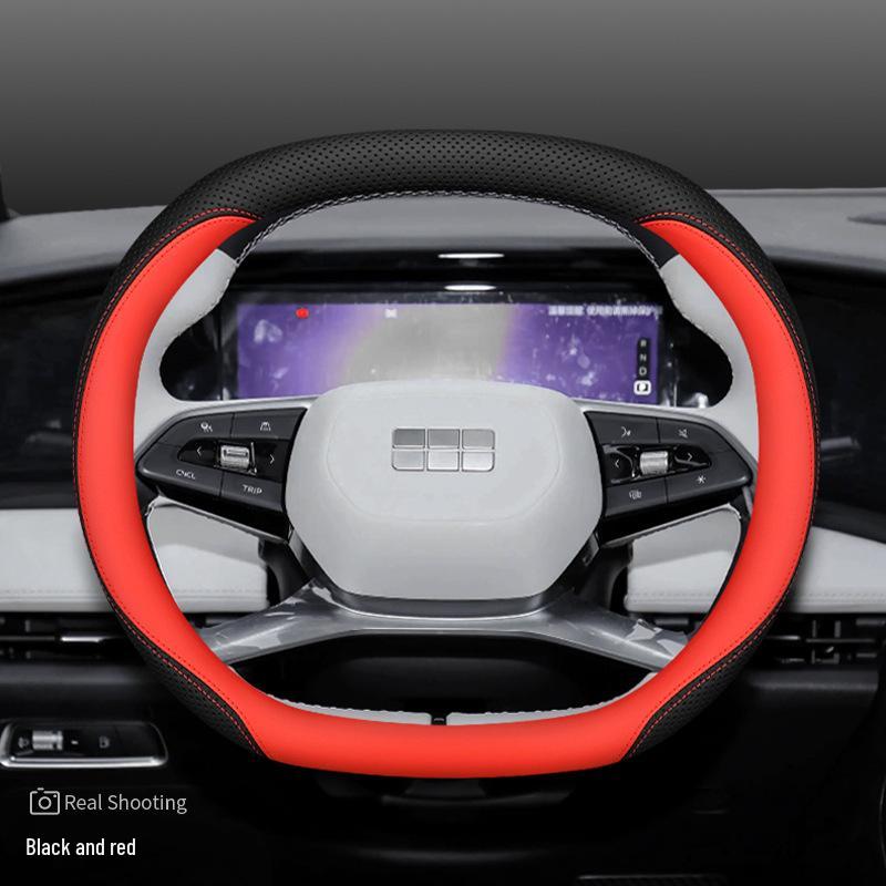Genuine Leather Non-Slip Steering Wheel Cover for Geely Galaxy L7/L6/E8