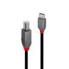 LINDY 1m ANTHRA LINE To Cable USB2.0 Type-C Type-B (Model Number 36941)