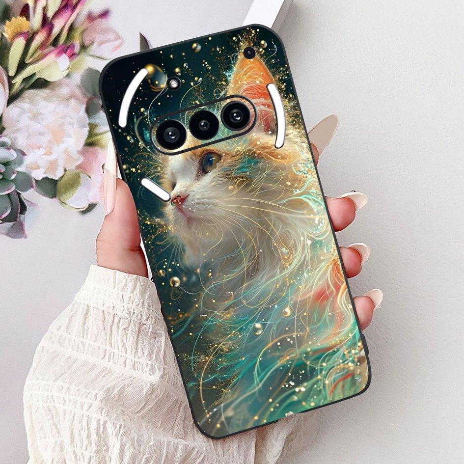Чехол для Nothing Phone 3A 2025 A059 Модный Цветочный Кошки Мультяшный Силиконовый Мягкий Ударопрочный Чехол для Nothing Phone3A 3A Pro Бампер