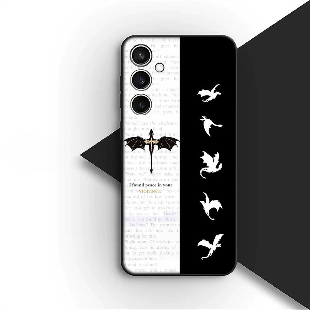 Чехол для телефона для Xiaomi Poco C75 C65 C71 C85 X7 X6 M7 F7 F8 Ultra F6 Pro Мягкий силиконовый чехол Книги Четвертые Крылья