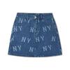 New MLB Denim Short Skirts Women's Indigo 3FDSB0143-50INS