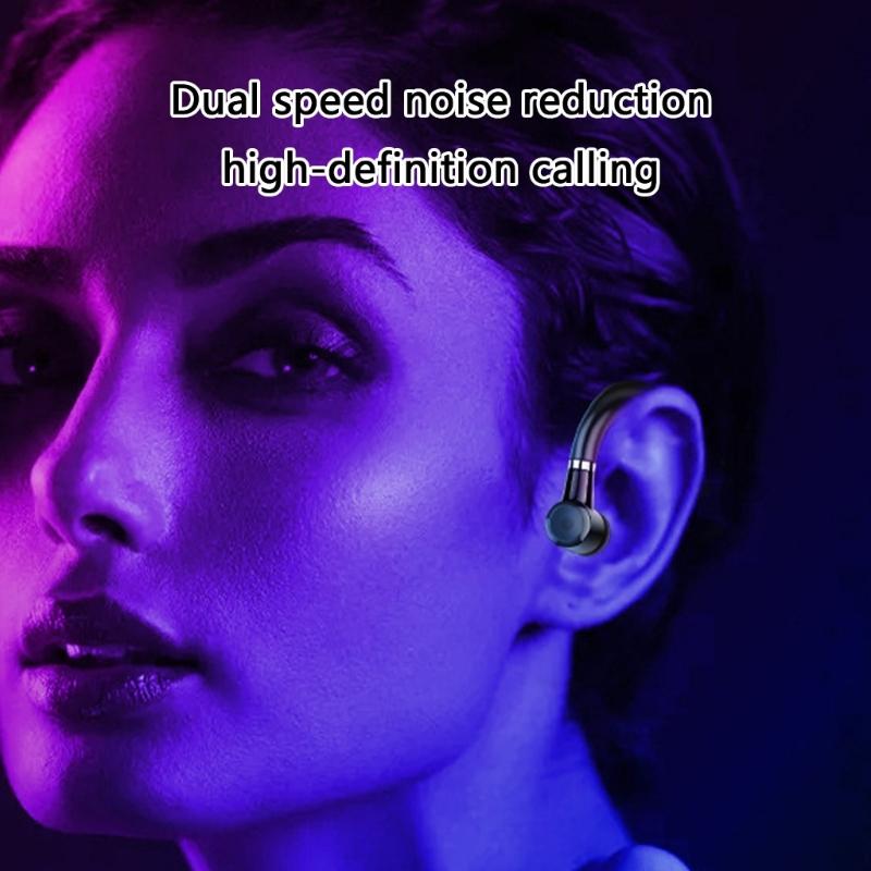 S109 Беспроводная Bluetooth-совместимая 5.1 Наушник-вкладыш с шумоподавлением для спорта и звонков Черный