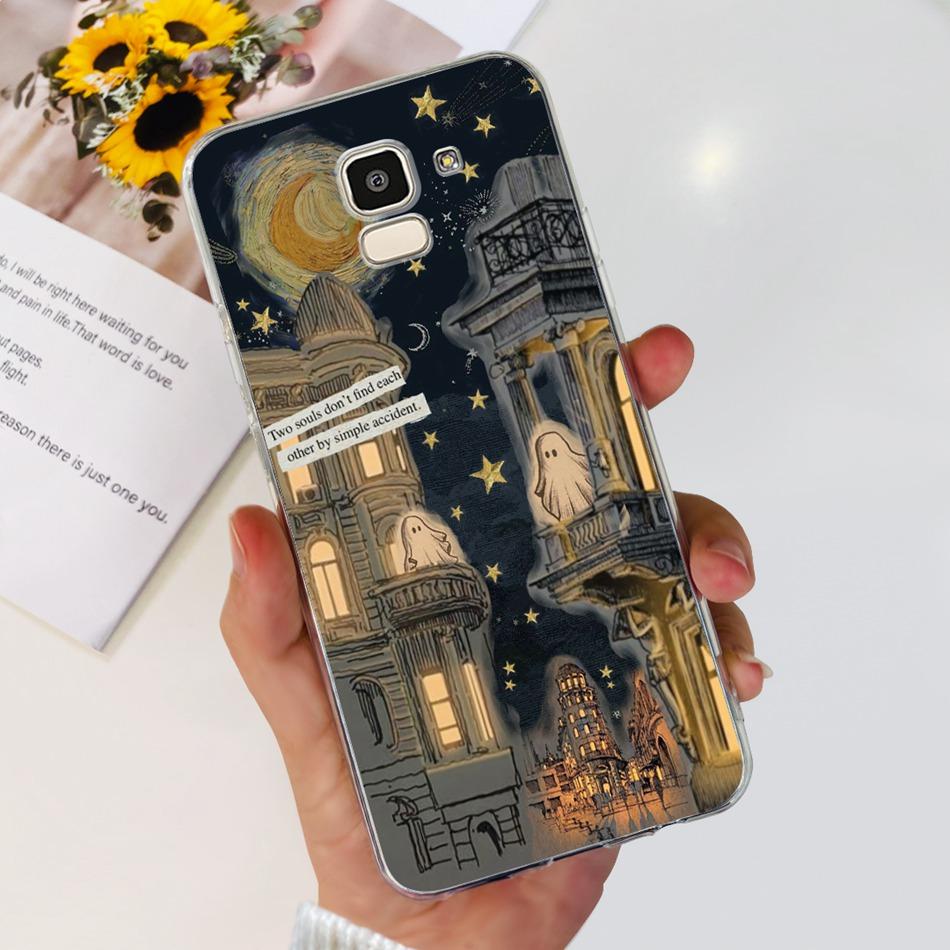 Чехол для телефона Samsung Galaxy J6 J6+ 2018 Samsung J 6 J6 Plus SM-J600F J610G Модный Крутой Узор Мягкий Силиконовый ТПУ Чехлы