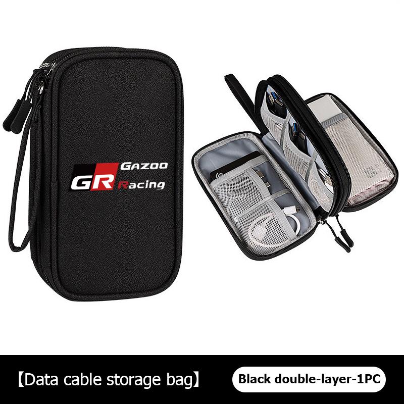 For S5 Data Cable Storage Bag Travel Portable Digital Accessories Organizer Bag Camry Highlander C-HR Hilux Vios Rav4 Prius JH5