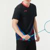 Li-Ning Color Block Breathable Sports Short Sleeve T-Shirt Unisex Tops Black AAYU129-1