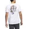 Adidas T Shirts Men's White Crew Neck Moderate Straight Fit HI5547