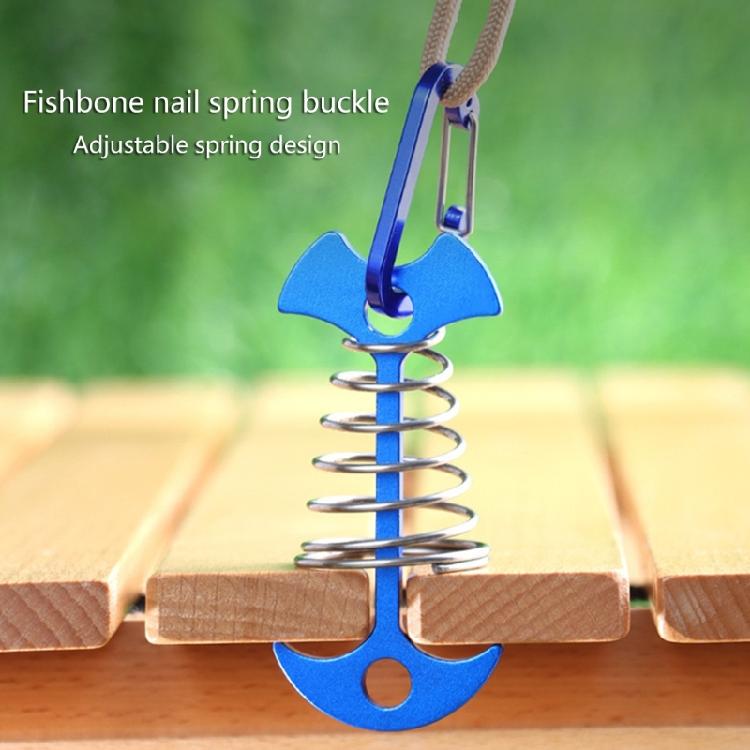 Fishbone Deck Anchors Peg Tents Tensioner for Outdoor Camping Hiking Easy to Use