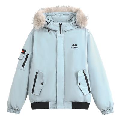 Рабочая одежда, Пуховик, Женская зимняя новая корейская модель, Свободная студенческая утолщенная хлопковая куртка