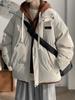 Boys' Winter Cotton Set: Faux Two-Piece Jacket & Warm Coat
