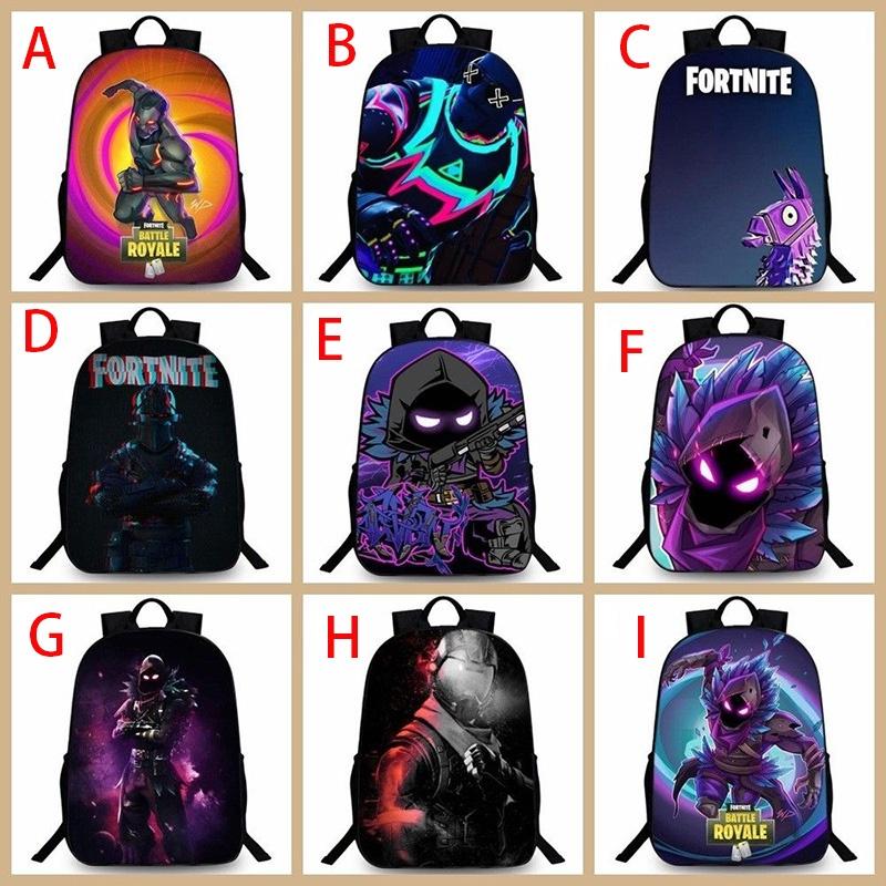 3d Game Fortnite Print Backpack Bookbag School Laptop Travel Bag Boy Girl