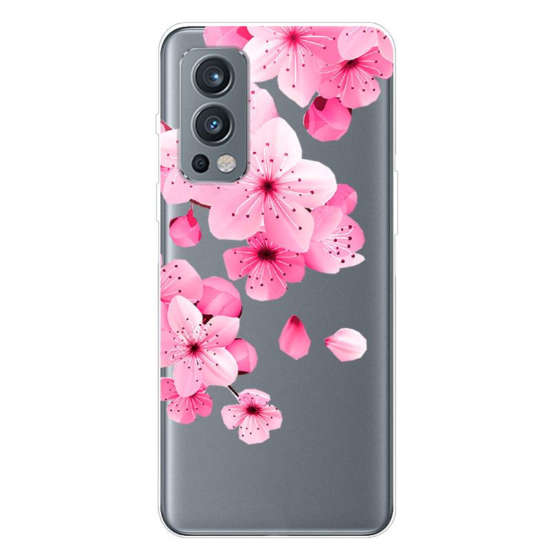 Чехол для OnePlus Nord 2 5G, ТПУ Силикон, Мягкий, Мультяшный, Прозрачный Чехол для Телефона One Plus Nord 2 5G, Nord2 5G, Прозрачный Coque