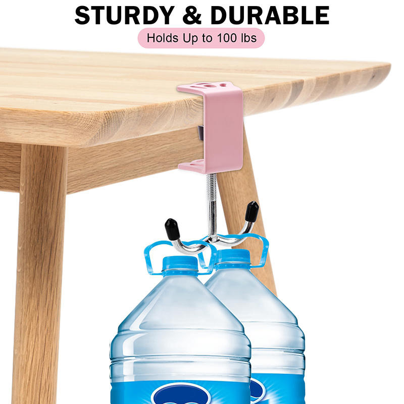 Съемный студенческий крючок для сумки Без сверления Сильный клейкий держатель для края стола Портативный настольный держатель для сумки для школьных принадлежностей