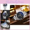New Fashion Men's Quartz Watch Blue Light Gift Steel Strap Men's Watch Wholesale