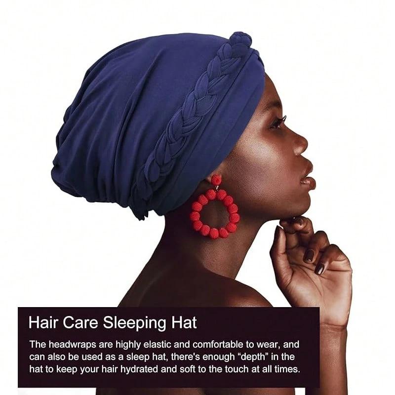 1pc Solid Color Women Multi-Purpose Headband for All Seasons,Two Strands of Mulberry Silk Braid Headscarf for Outdoor Activities