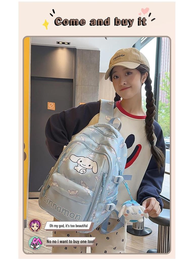 Милый рюкзак для детей с принтом для средней школы - Легкая дорожная сумка для женщин