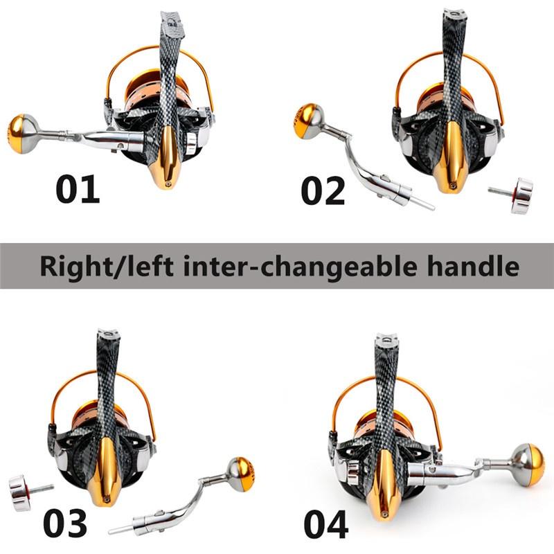 Рыболовные катушки 12 + 1BB Спиннинговая катушка Ультра гладкая левая и правая спиннинговые рыболовные катушки Морская катушка