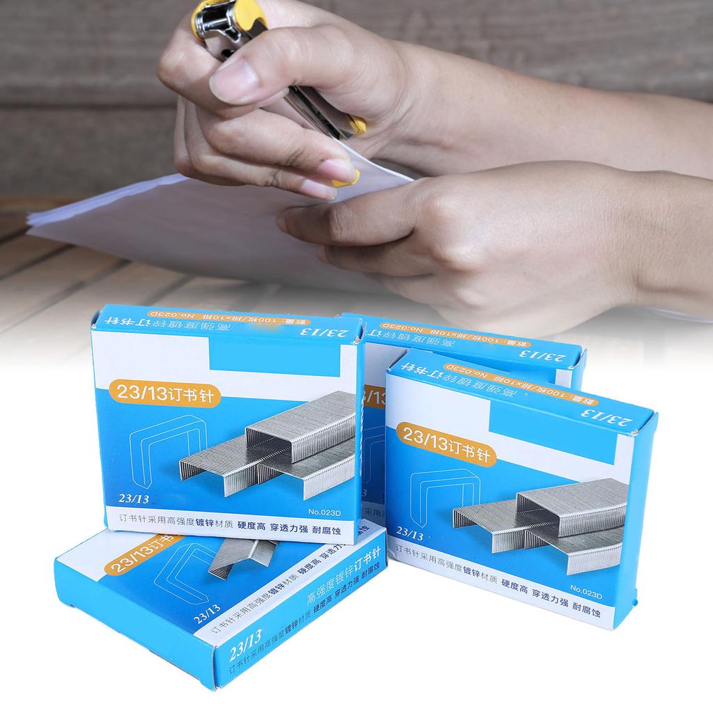 4000 шт. 23/13 скобы утолщенные легко скрепляемые металлические скобы из нержавеющей стали для 100 листов вместимостью для Ho