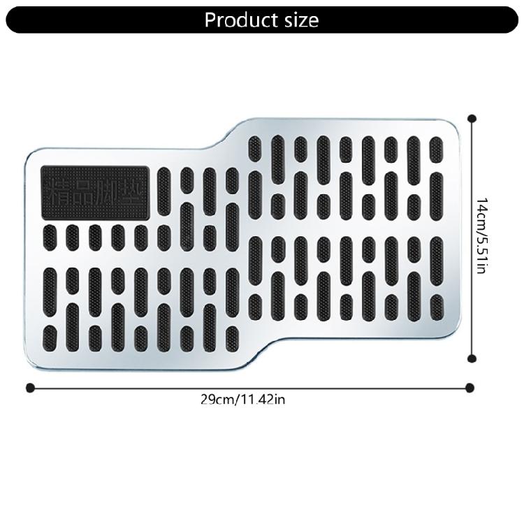 Robusts Steel Car Pedal Enhancements Wear Resistant Pedal Covers Simple Installs for Elevated Aesthetics & Driver Safety