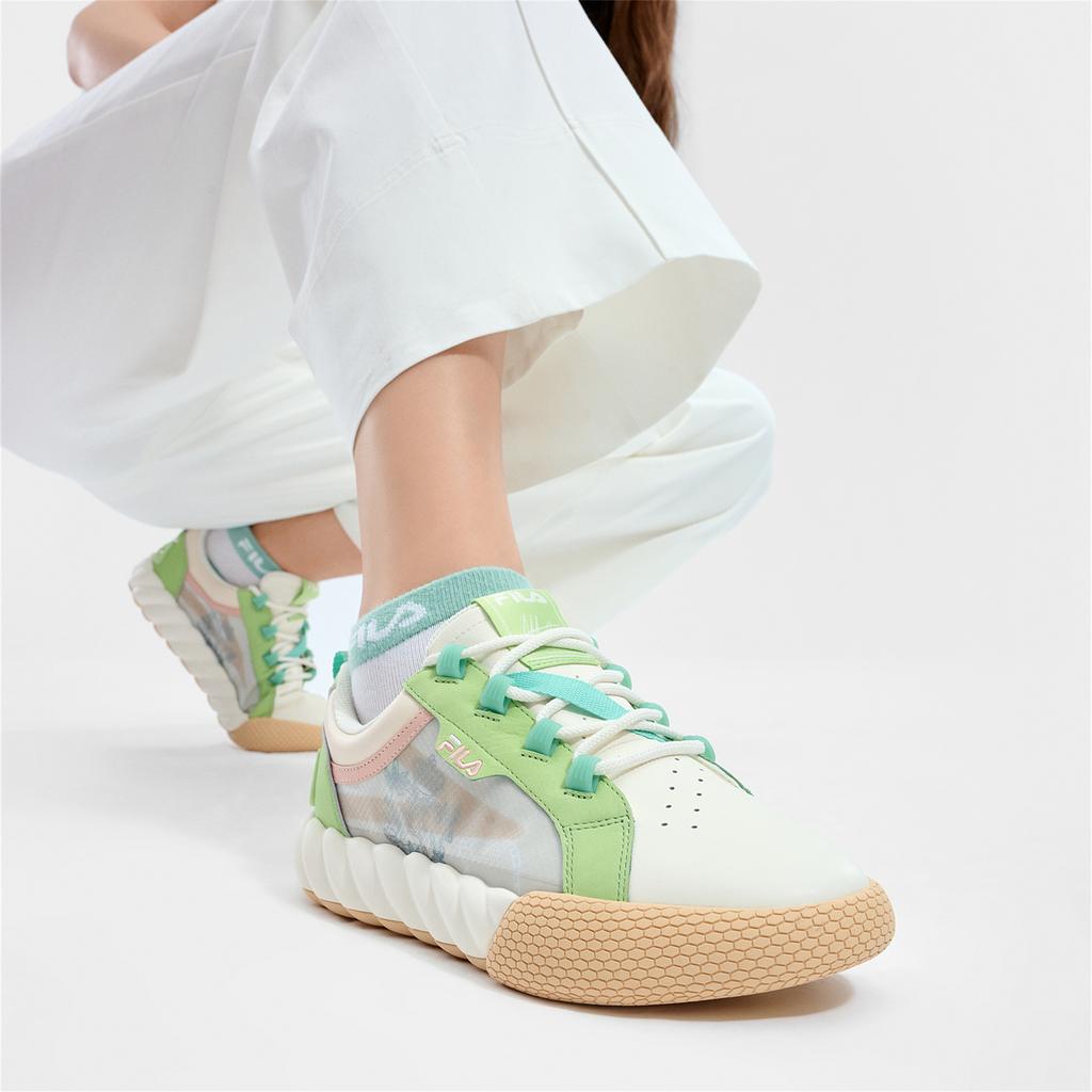 Fila Campo Versailles Модные Удобные Низкие Кроссовки Женские кроссовки Белый Зеленый F12W423209FGO