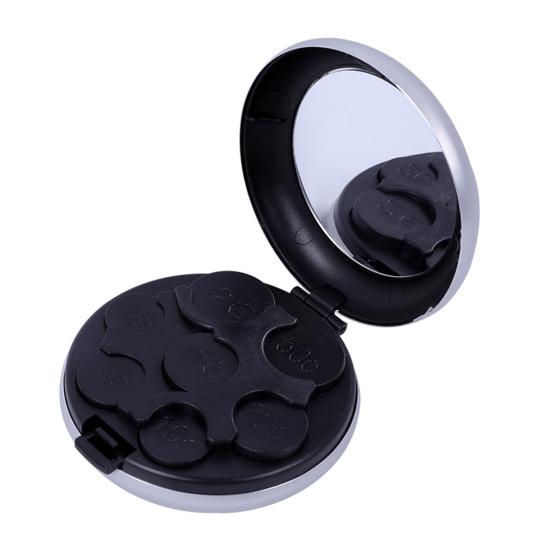 Compact Coin Holder Round Compartment Lightweight Durable Mini Japan Coin Dispenser Plastic Storage Box