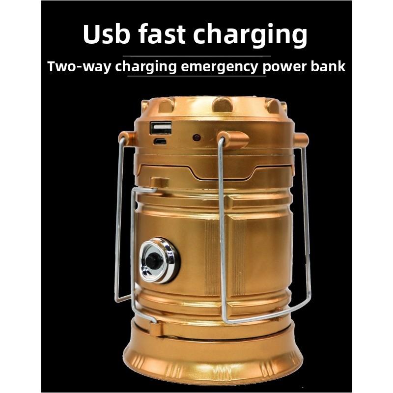 Camping Lights Solar Multifunctional Portable Horse Lights Outdoor Emergency Tent Lights Street Stall Camping Lights