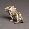 Antique Brass Lion King Home Decor Mininature Copper Animal Figurines Ornaments Bronze Sculpture Desk Craft Decorations Gifts