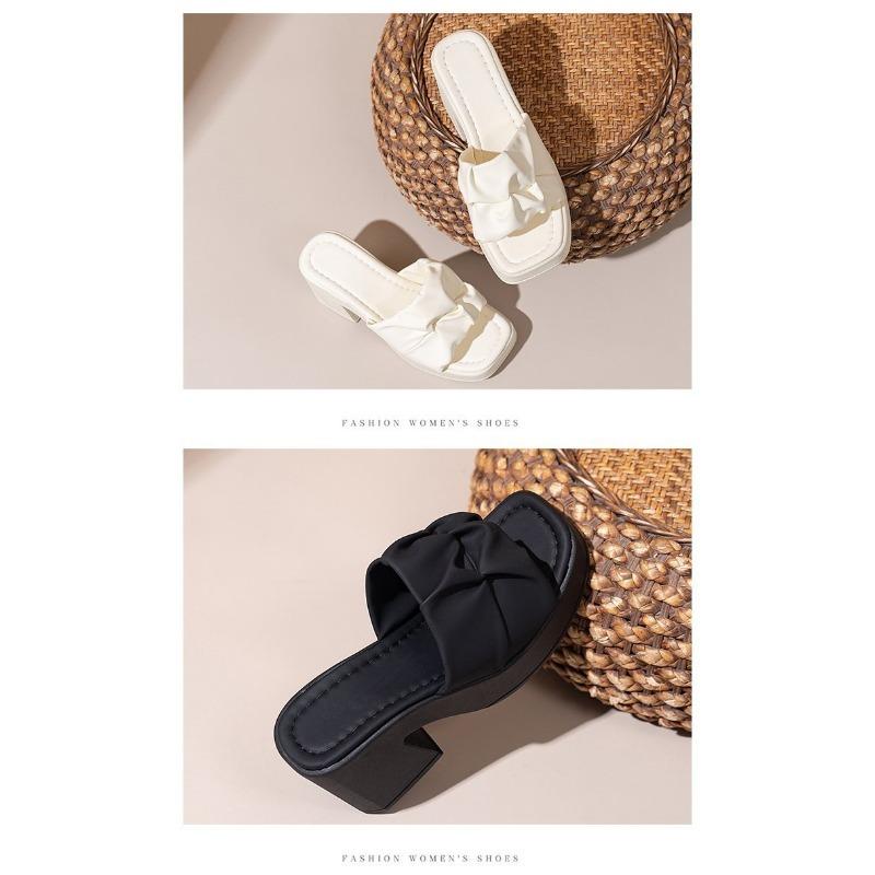 High Heel Slippers Thick Bottom Waterproof Platform Women Sandals