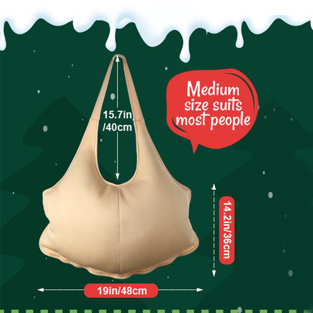 Живот и ягоди, наполненные губкой, мгновенно превратят вас в Санту для сценического обаяния.