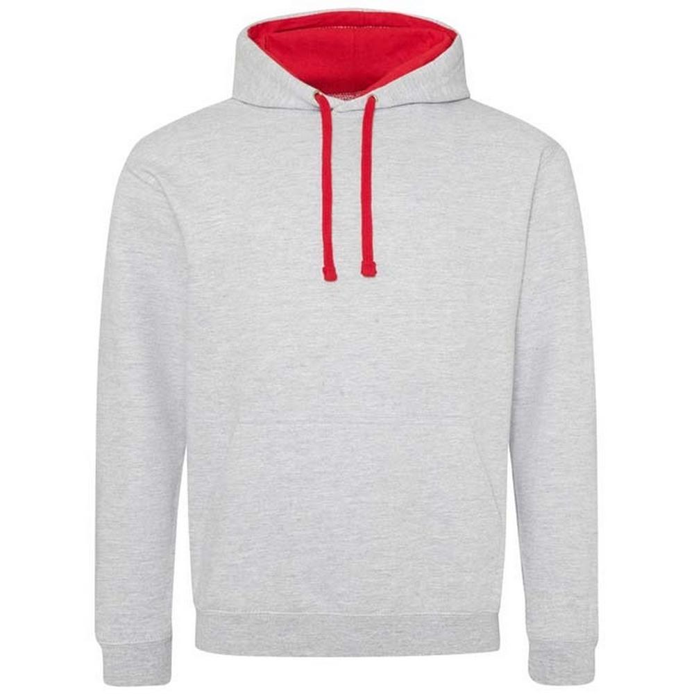 Унисекс толстовка с капюшоном Awdis для взрослых, однотонная, в стиле "varsity"