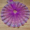1 Yard Purple Floral Lace Trim Embroidered Sewing Lace Fabric DlY Clothing Decoration Accessories