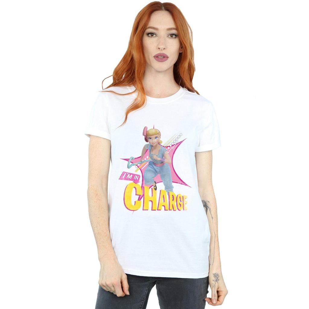 Disney Womens/Ladies Toy Story 4 Bo Peep In Charge Cotton Boyfriend T-Shirt