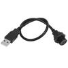 Водонепроницаемый USB-разъем IP67 MICRO USB гнездо 2.0 штекер с кабельным гнездом E10MCTFF U2AM(0,3 метра )