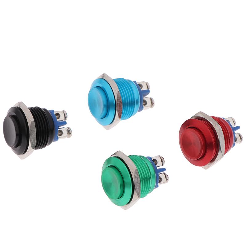 1Pc Momentary Push Button Switch 16mm Waterproof Mount Button Switch