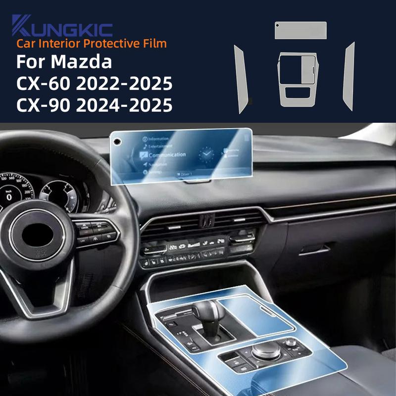 Защитная пленка ТПУ для Mazda CX-60 CX-90   2024 2025 Аксессуары для интерьера автомобиля Прозрачные Защита от царапин