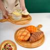 Durable Bread Serving Board Bamboo Pizza  Baking Tray Practical Food Steak Plate  Fruit