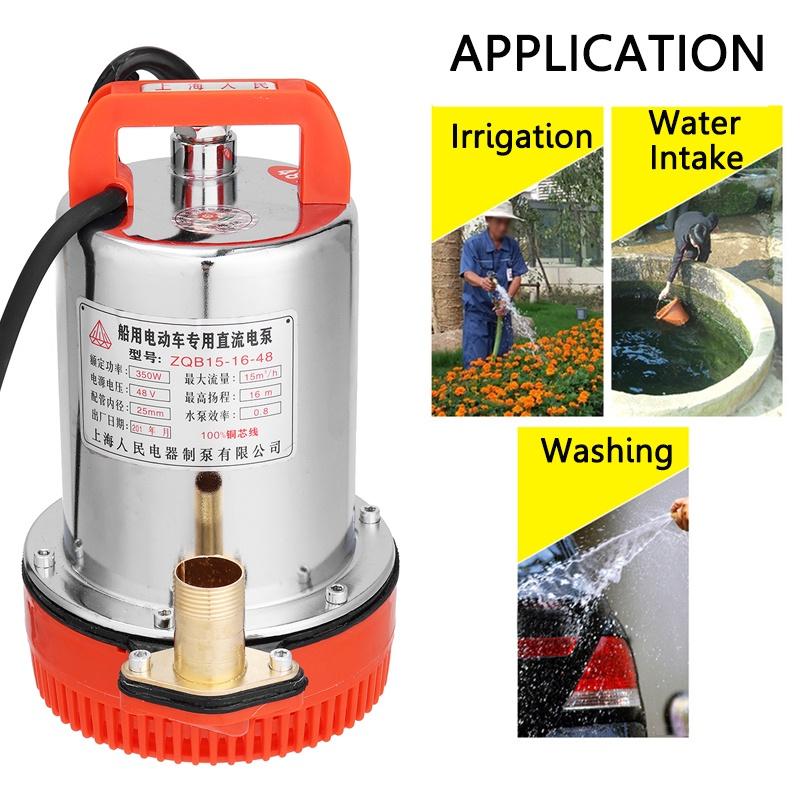 12V/24V/48V DC Submersible Water Pump Household Stainless Steel Solar Garden Farm Ranch