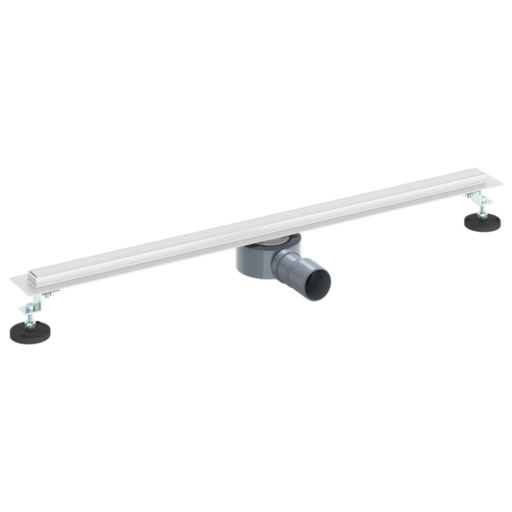 360 degrees Shower Drain with Slim Design Silver 80 cm Stainless Steel 304