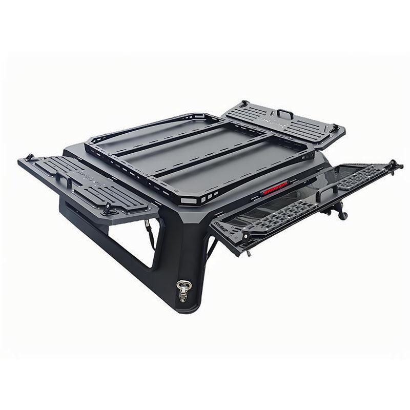 F150 15-20 Three-Fold Full-Height Truck Bed Canopy Cover for Off-Road Modification