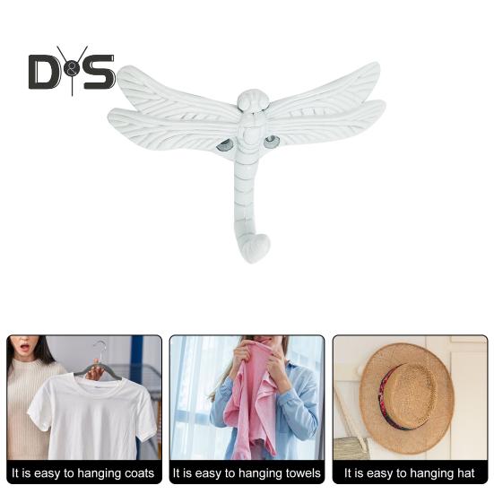 Крючок для одежды «Стрекоза», прочный, несущий, простой в установке, декоративный настенный вешалка, держатель для ключей