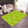 Teletubbies Hearts Pattern Themed Anti-Slip Rugs - Polyester Home Decor, Suitable for Bedrooms, Living Rooms, Doorways, Studios, and Decorations