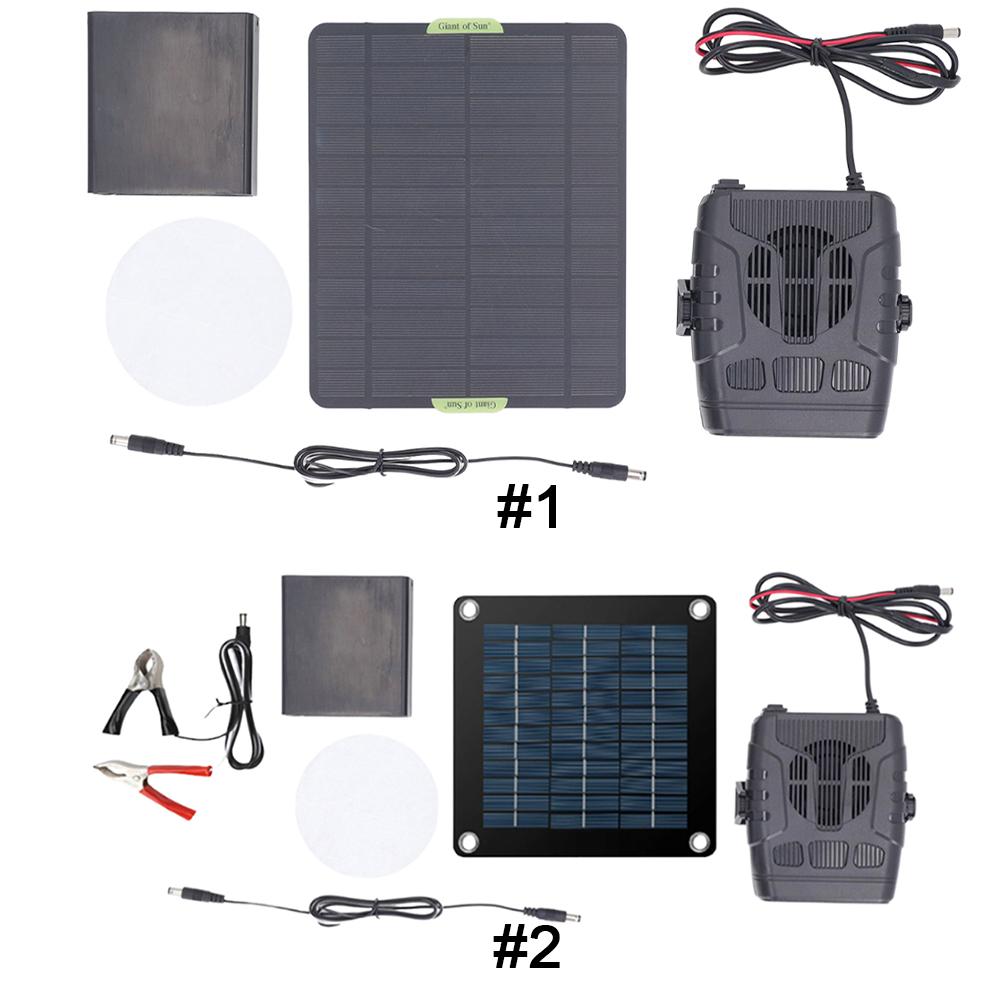 20W Solar Powered Portable Winter Windshield Deicer Drying and Heating 12V 2A Windshield Defogger Window Defroster Heating Fan