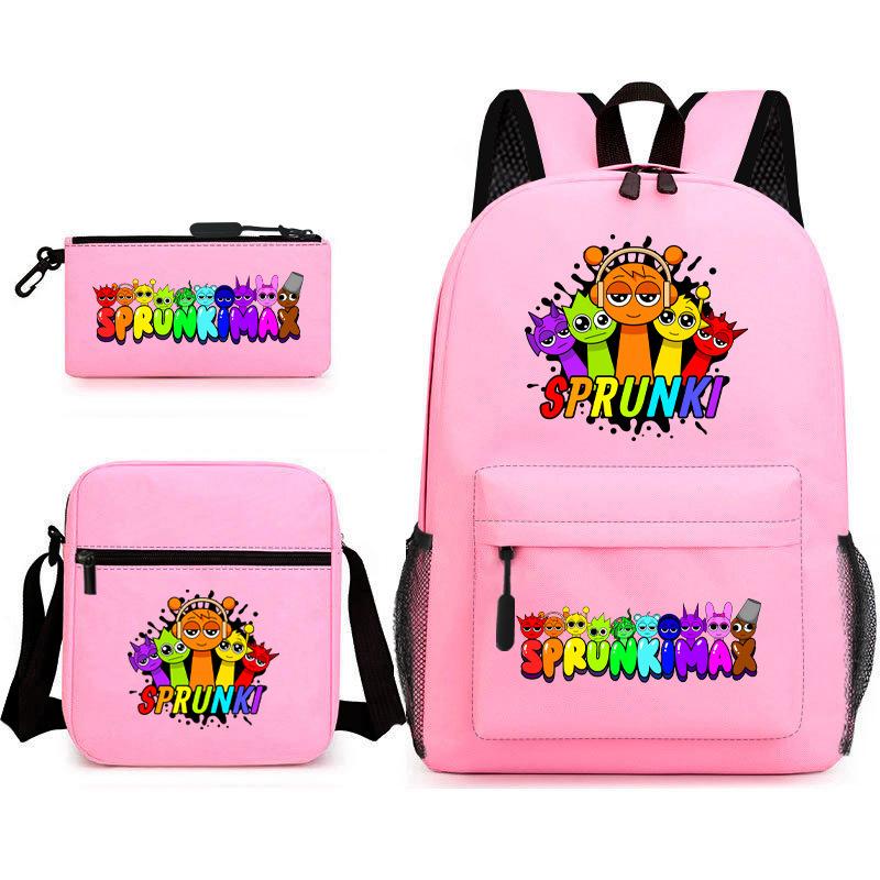 Игровые товары Rhythm Box Школьная сумка Sprunki Мультяшный Рюкзак Созвездие Сумка-портфель Набор из трех предметов