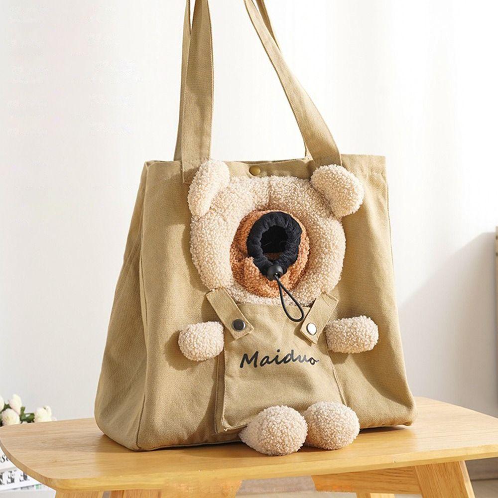 Portable Pet Supplies Lion-shaped Tote Cat Shoulder Bag Puppy Messenger Bag Pet Knapsack