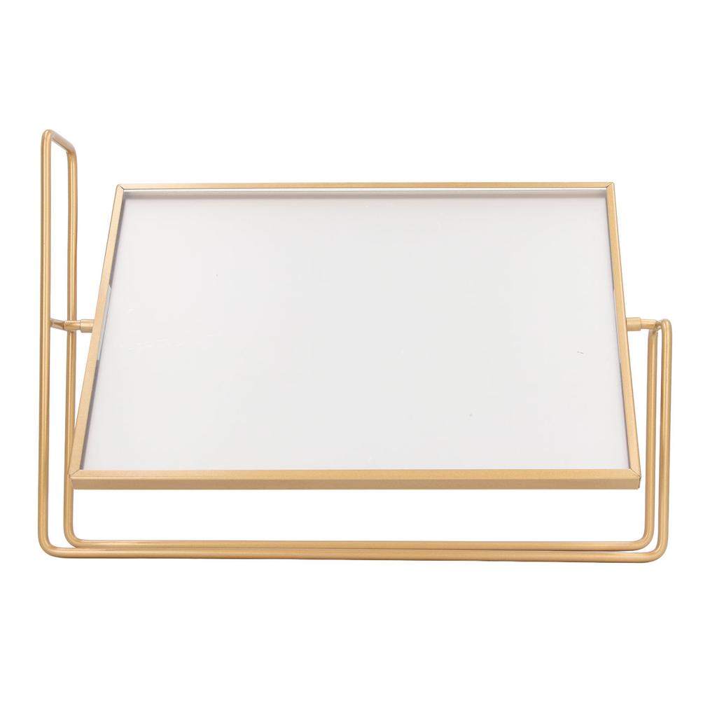 Золотая плавающая фоторамка из железа и ПЭТ, многофункциональная, вращающаяся на 360 градусов, стоящая плавающая картина