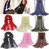 Neckerchief Hijab Scarf Chiffon Scarf Shawl Ladies Women's Scarves Polka Dot Scarf Silk Scarf