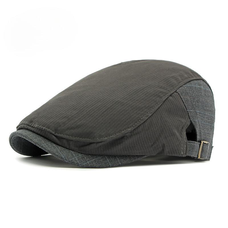 Lightweight Breathable Patchwork Flat Cap Men Women Vintage British Retro Ivy Cap Spring Summer Casual Driving Hat