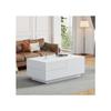 Table basse - MUVOE - Moderne - Plateau coulissant - 4 tiroirs - 90x55x45cm