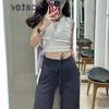 LULU Throwback Yoga Pants: High Waist, Hip-Lifting, Wide Leg, Casual Drawstring