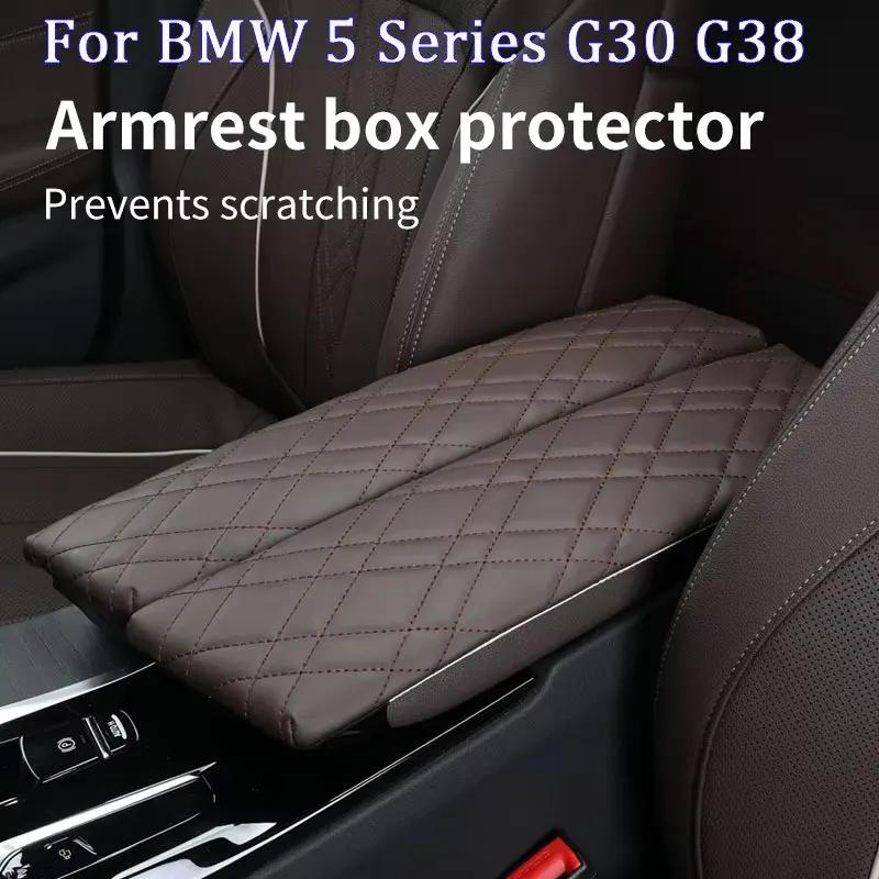 MBYDM1 New 2025 Car Armrest Box Pad Auto Central Arm Rest Box Cover Protect Mat For BMW 5 Series G30 G38 G32 6GT 2018-2023 Interior Acc
