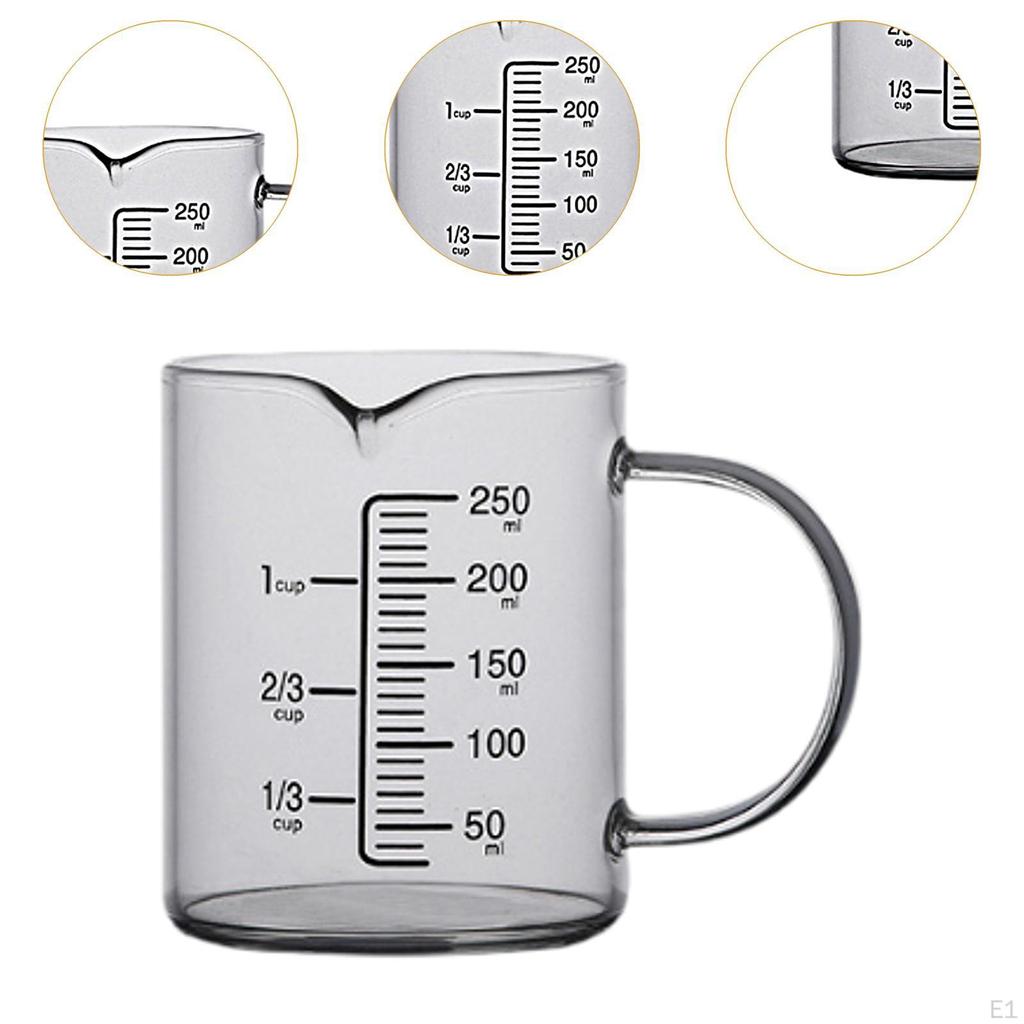 Стеклянный мерный стаканчик с высоким боросиликатным мерным кувшином для ресторана